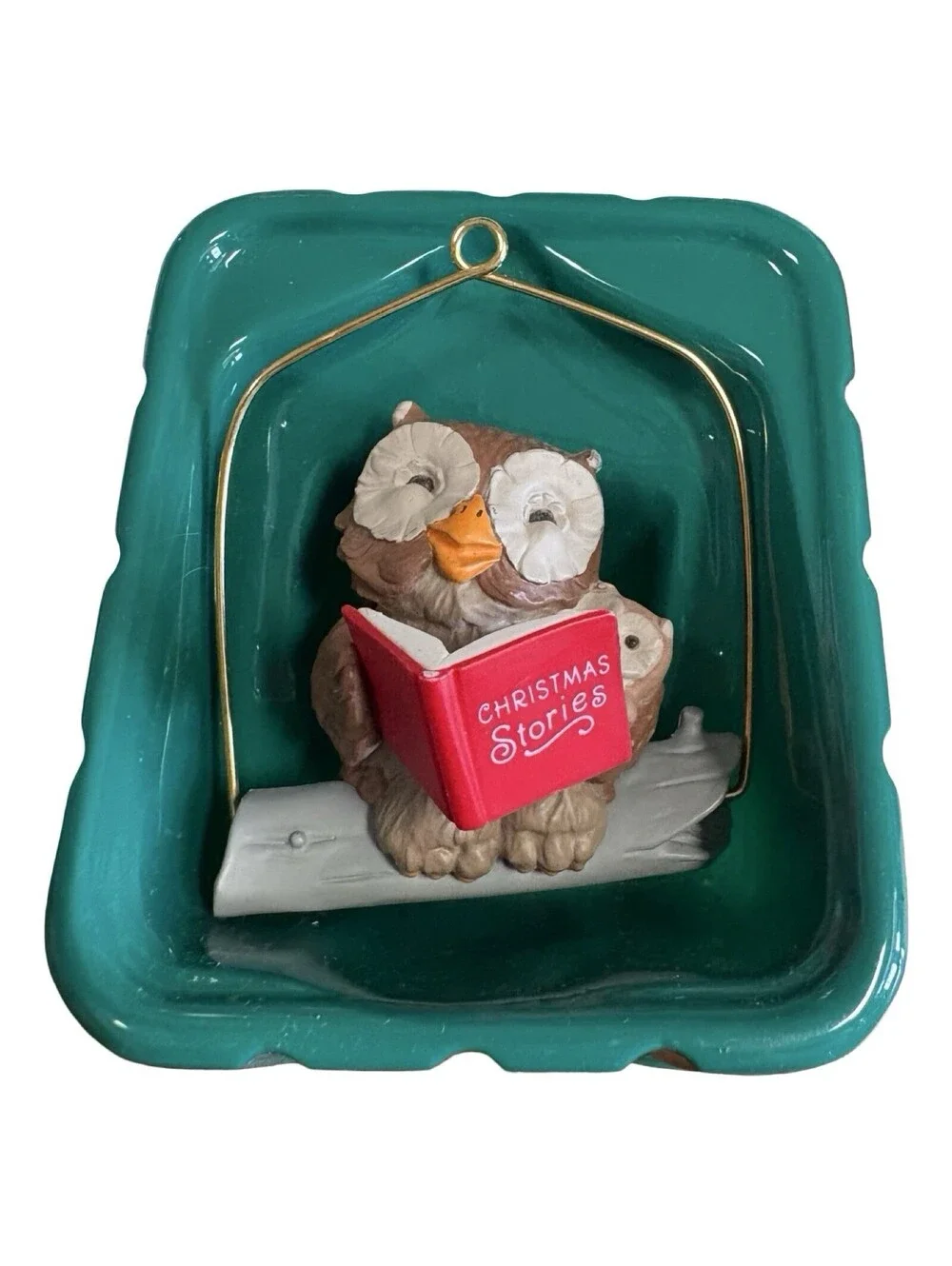 Hallmark Ornament - Happy Christmas to Owl - 1986 Handcrafted Owlet Story Book
